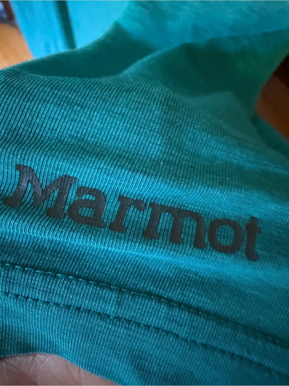 Marmot Men's Teal Performance Polo - Picture 2 of 3